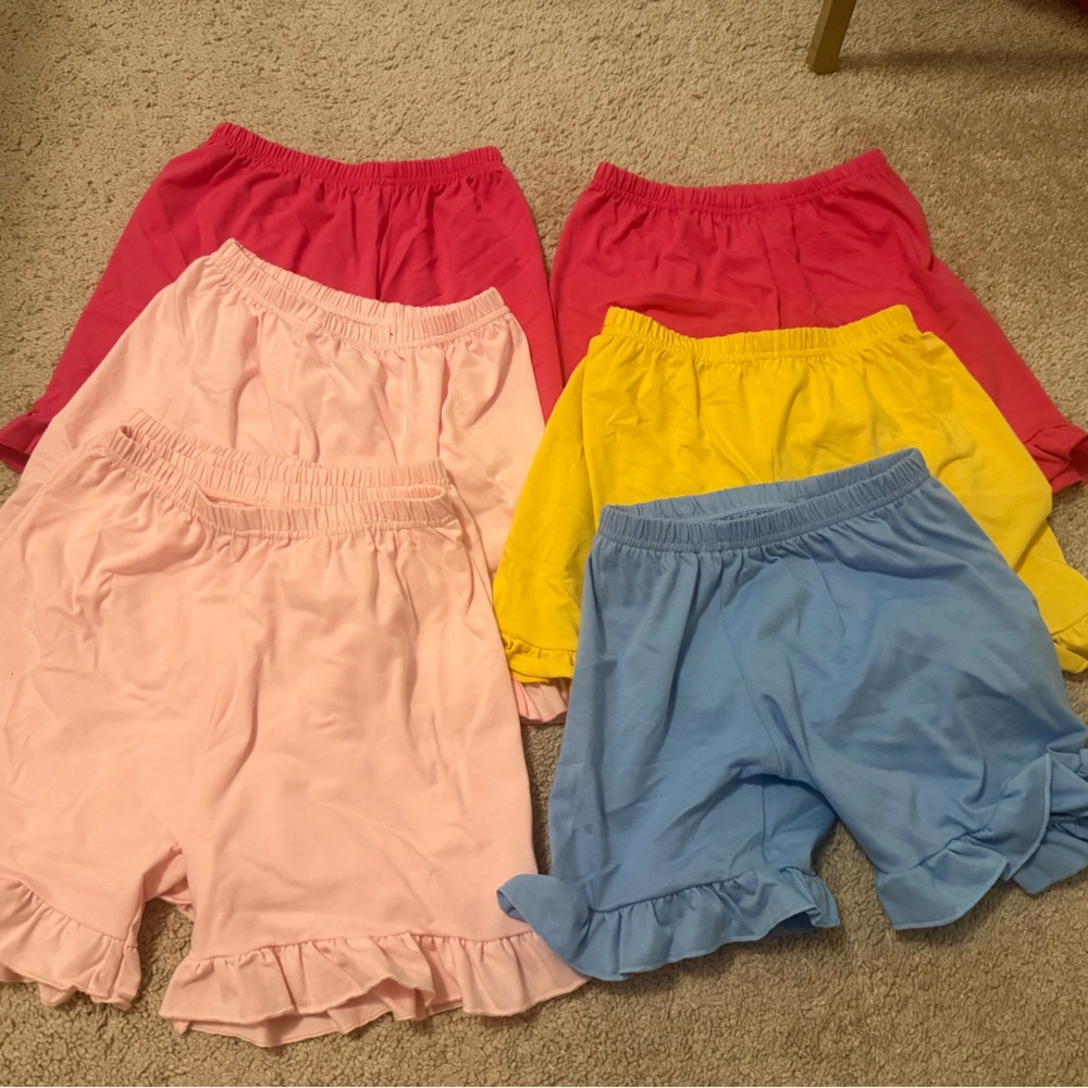 Colorful Ruffled Shorts Set
